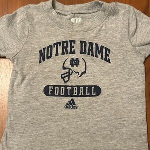Notre Dame Football Gray T-Shirt 18 months